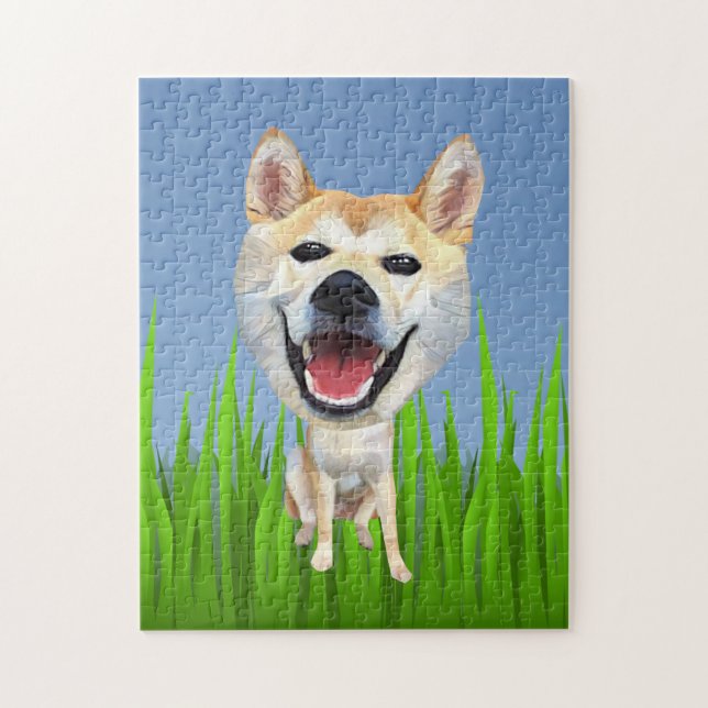 Funny Shiba Inu 252 Piece Puzzle (Vertical)