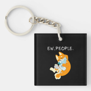 Funny Shiba Inu Ew People Dog Gift Key Ring