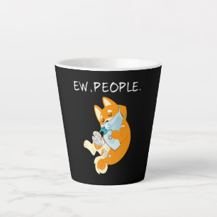Funny Shiba Inu Ew People Dog Gift Latte Mug