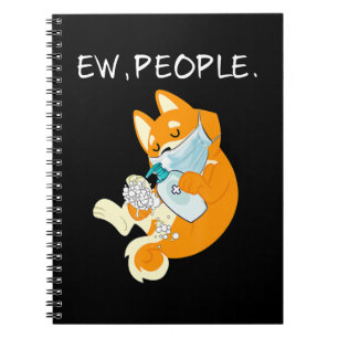 Funny Shiba Inu Ew People Dog Gift Notebook