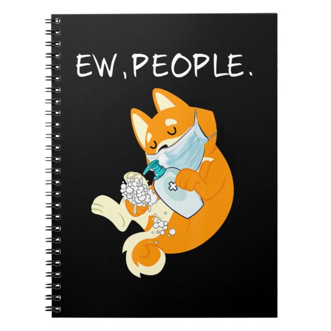 Funny Shiba Inu | Ew People Dog Gift Notebook (Front)