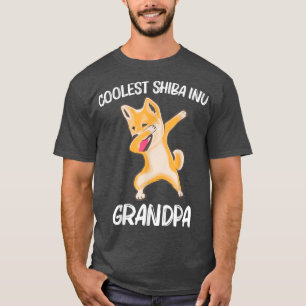 Funny Shiba Inu For Grandpa Dabbing Japanese Akita T-Shirt