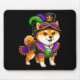 Funny Shiba Inu Lover Festival Carnival Mardi Gras Mouse Pad