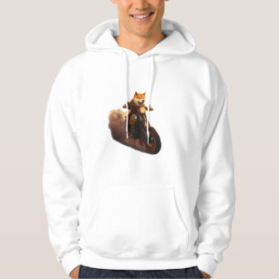 Funny , Shiba Inu, Motorcycle, Dog, Puppet, Men's, Hoodie