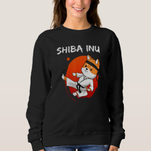 Funny Shiba Inu Uni Dog High Kick Karate Master Sp Sweatshirt