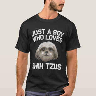 Funny Shih Tzu Gift For Boys Kids Pet Dog Puppy Ow T-Shirt
