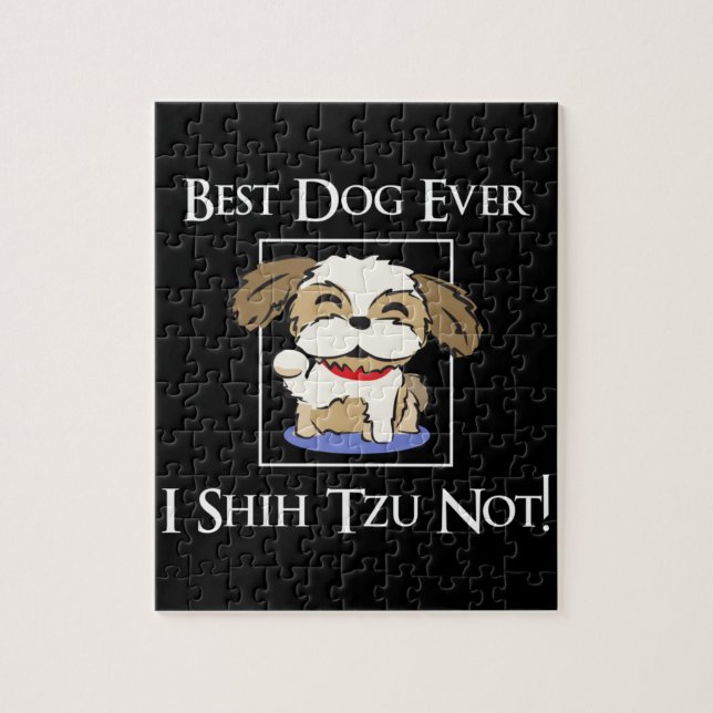 Funny Shih Tzu Jigsaw Puzzle (Vertical)