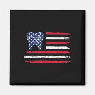 Funny Shirt 4th Of July Dental Dentist Tooth Docto Magnet