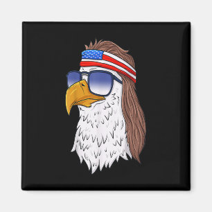 Funny Shirt American Ld Eagle Mullet 4th Of July Magnet