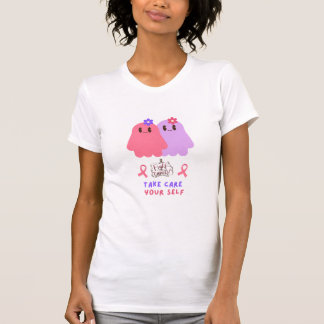 funny shirt breast cancer awareness  with ghost