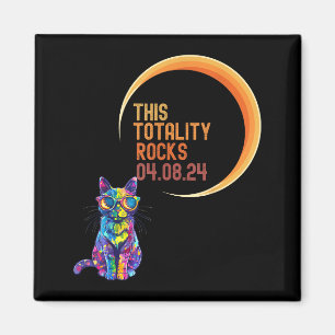Funny Shirt Cat Solar Eclipse Usa Totality Magnet