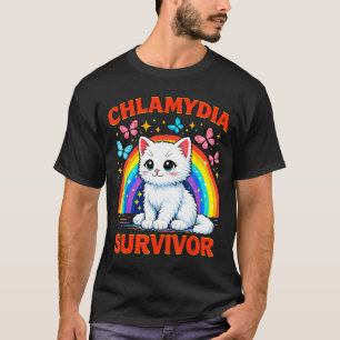 Funny Shirt Chlamydia Survivor Sarcastic White Kit