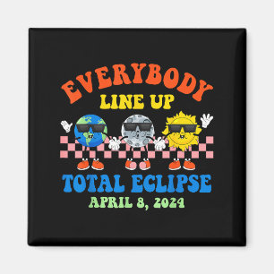 Funny Shirt Earth Moon Sun Total Solar Magnet