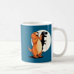 Funny Shirt Groundhog Shadow Dinosaur Puppet Happy Coffee Mug