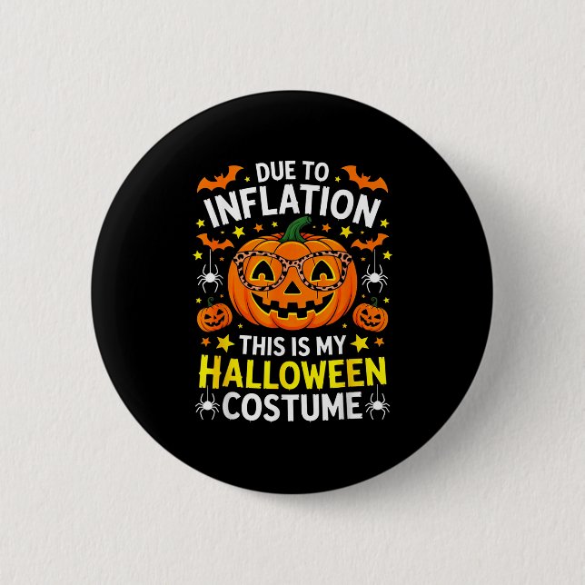 Funny Shirt Halloween 2025 Pumpkin Costume Men Wom 6 Cm Round Badge (Front)