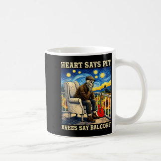 Funny Shirt Heart Says Pit Knees Say Coffee Mug