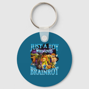 Funny Shirt Italian Brainrot Lover Meme Internet Key Ring