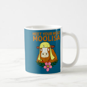Funny Shirt Meat Moolisa Cow Puns Sarcastic Coffee Mug