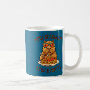 Funny Shirt More Spaghetti Less Upsetti Capybara Coffee Mug