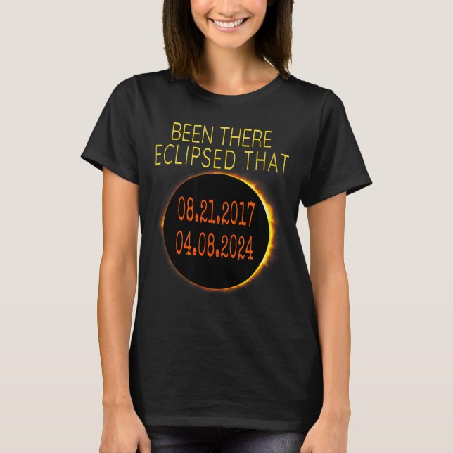 Funny Shirt Pun Total Solar Eclipse (Front)