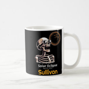 Funny Shirt Skeleton Solar Eclipse Sullivan Indian Coffee Mug
