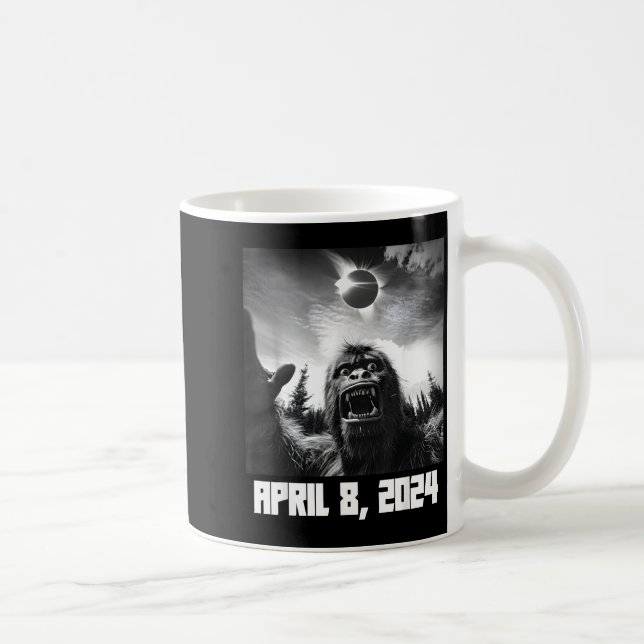 Funny Shirt Solar Eclipse Totality April 8 Coffee Mug (Right)