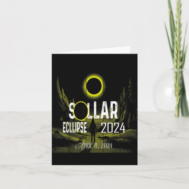 Funny Shirt Solar Eclipse Totality Total Solar Card (Front)