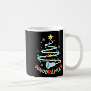 Funny Shirt Sonographer Christmas Tree Ultrasound Coffee Mug