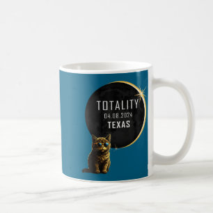 Funny Shirt Texas Total Solar Eclipse Cat Coffee Mug