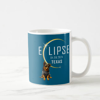 Funny Shirt Texas Total Solar Eclipse Dog Coffee Mug