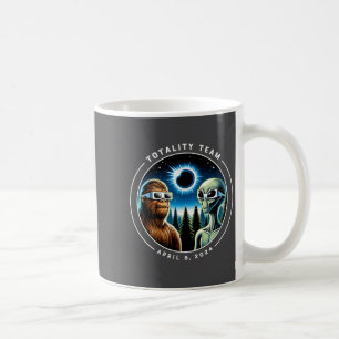 Funny Shirt Total Solar Eclipse Bigfoot Alien Coffee Mug