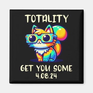 Funny Shirt Total Solar Eclipse Cat Totality Magnet