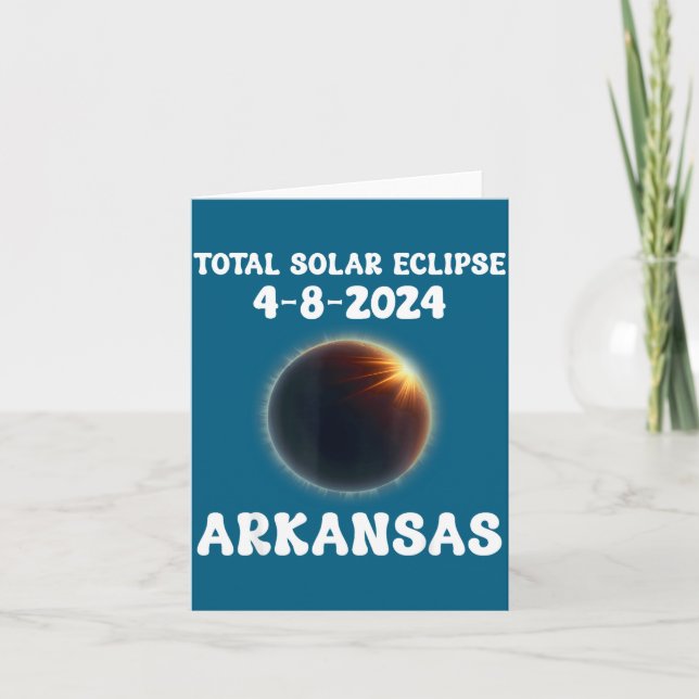 Funny Shirt Total Solar Eclipse Twice Lifetime Card (Front)