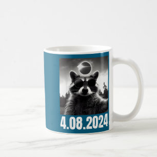 Funny Shirt Total Solar Eclipse Usa Raccoon Coffee Mug