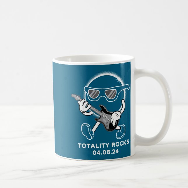 Funny Shirt Totality Rocks Total Solar Eclipse Coffee Mug (Right)