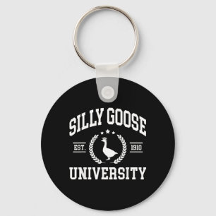 Funny Shirts for Men Women Vintage Silly Goose Key Ring