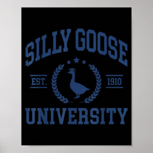 Funny Shirts for Men Women Vintage Silly Goose Poster