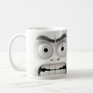 Funny Shocked Face Mug Surprised Expression