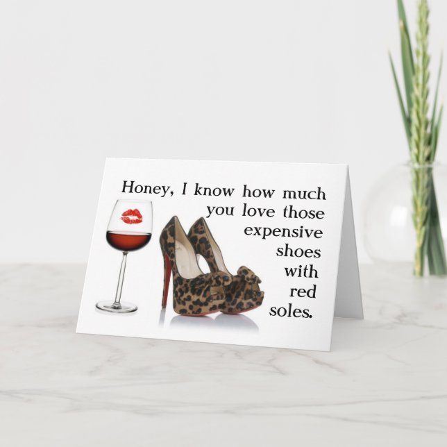 FUNNY SHOE CHRISTMAS CARD (Front)