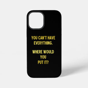 Funny Shopping Hoarding Joke iPhone 12 Mini Case