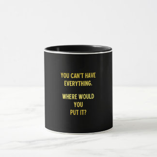 Funny Shopping Hoarding Joke Mug