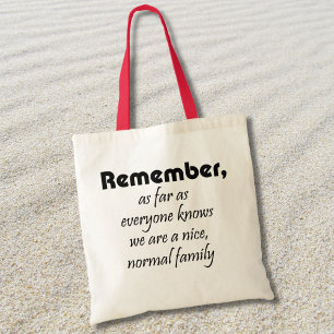 Funny shopping tote reusable bags family gifts