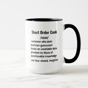 Funny Short Order Cook Definition gifts men women Mug