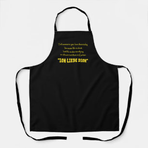 Funny Shout Your Love in German Apron