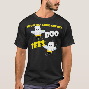 Funny Show me your creepy Boo Bees Halloween Coupl T-Shirt