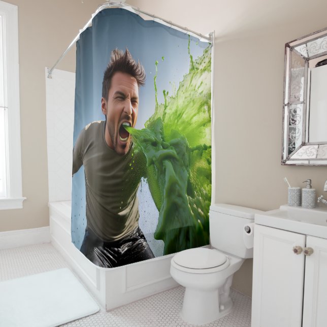Funny  shower curtain (In Situ)