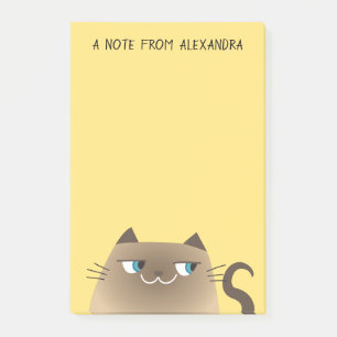 Funny Siamese Cat Post-it Notes
