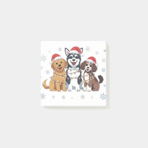 Funny Siberian Husky Dog Lover Christmas Tree   Post-it Notes