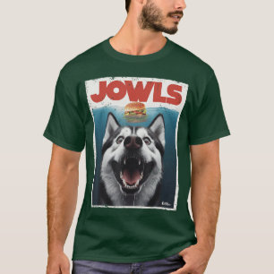 Funny Siberian Husky Jowls Sled Dog Momop Alaskan T-Shirt