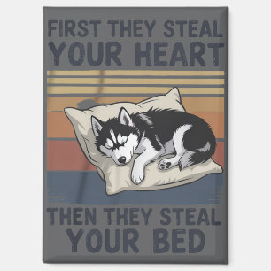 Funny Siberian Husky Pet Lovers Dog Owner  Magnet